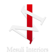 mesuli interiors mini logo - white